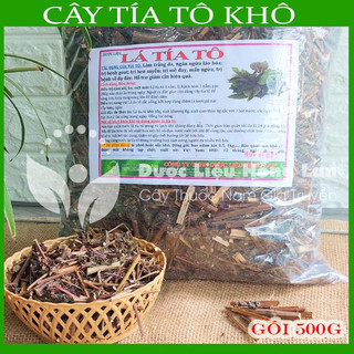 Lá Tía Tô khô sạch đóng gói 500gram - Công Ty Dược Liệu Hồng Lan
