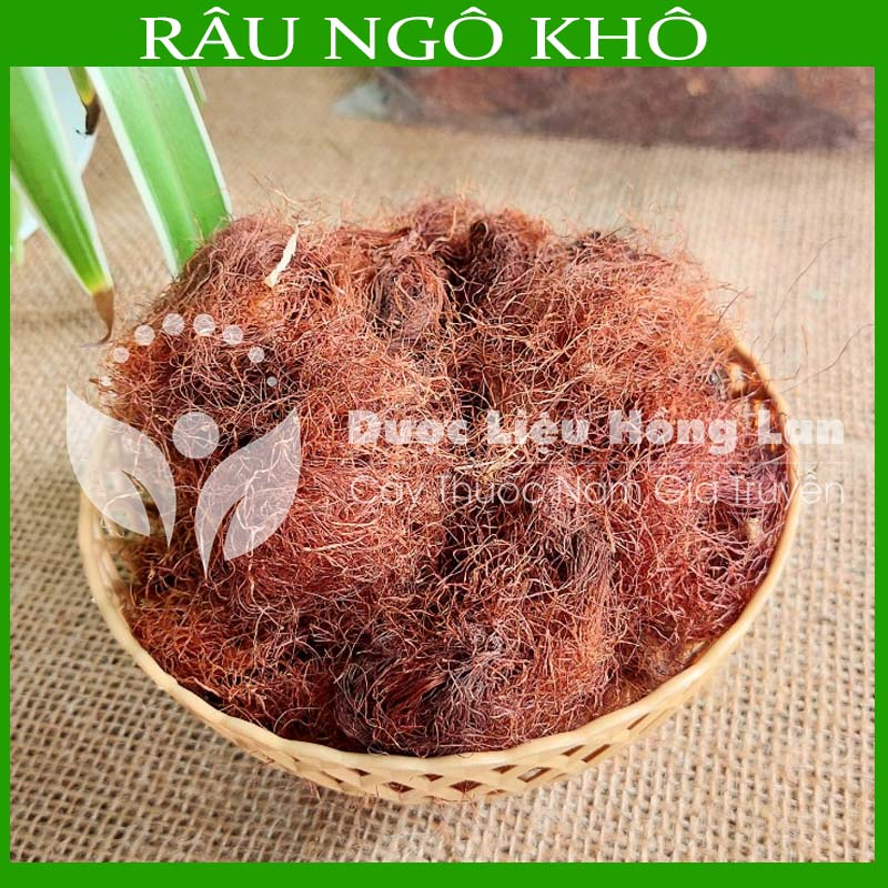Thảo dược RÂU NGÔ khô sạch đóng gói 500gram - congtyduoclieuhonglan
