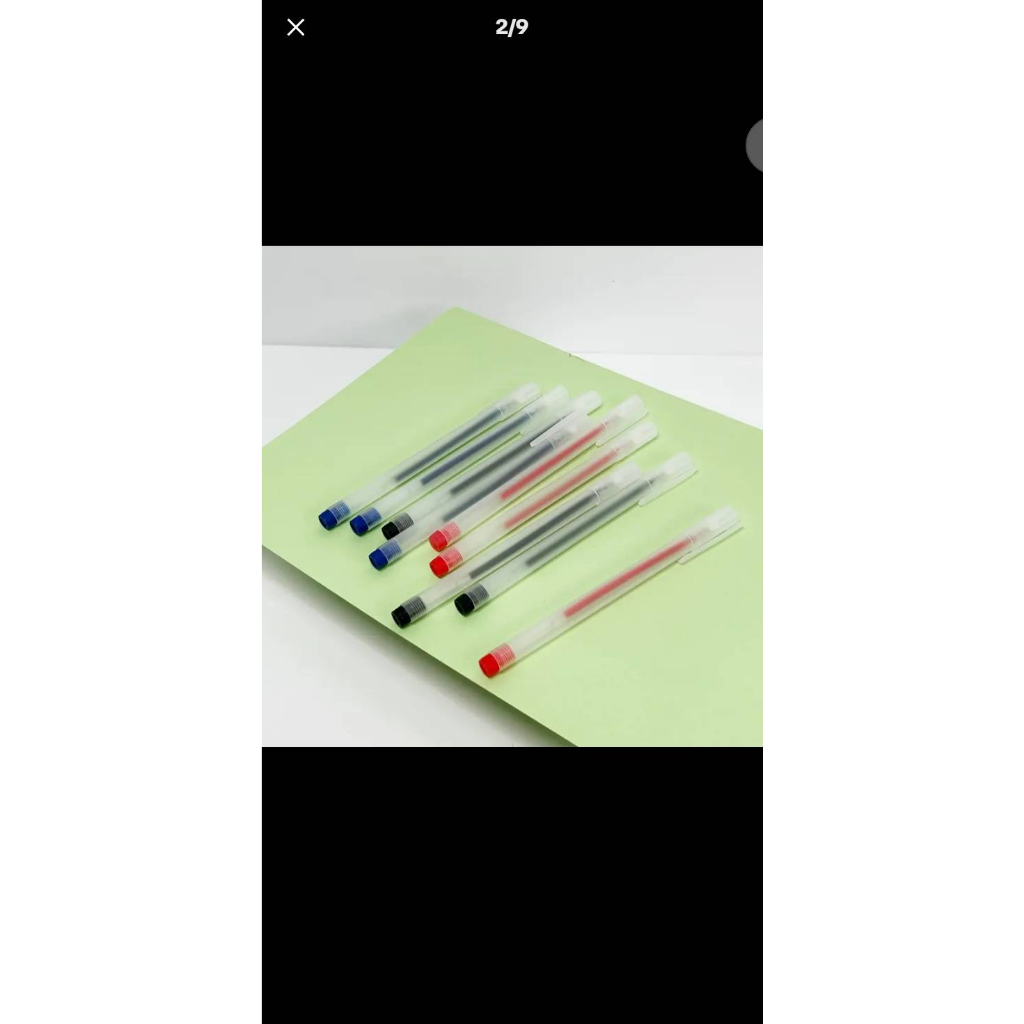 Set 20 bút gel viết gel bút nước đen xanh đỏ mực khô nhanh ngòi 0,5mm bút gel đen mực trơn mượt viết cực thích - TKVT2