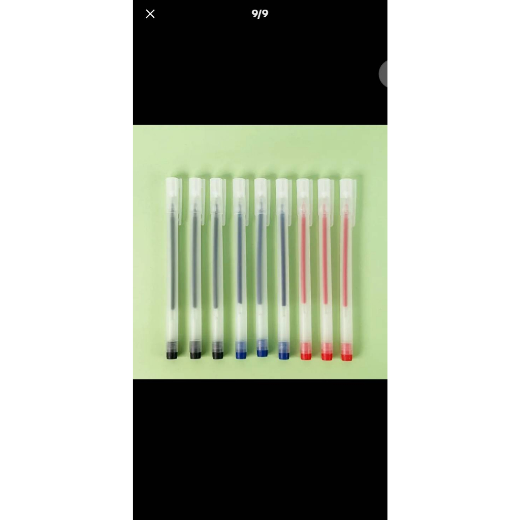 Set 20 bút gel viết gel bút nước đen xanh đỏ mực khô nhanh ngòi 0,5mm bút gel đen mực trơn mượt viết cực thích - TKVT2