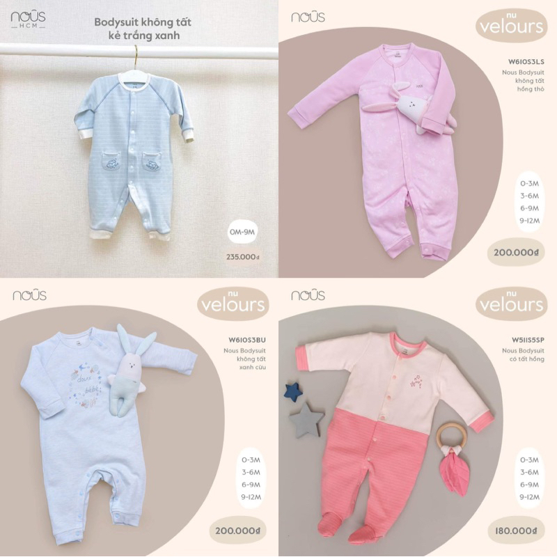 Body Nous Cao Cấp Cho Bé 0-12m