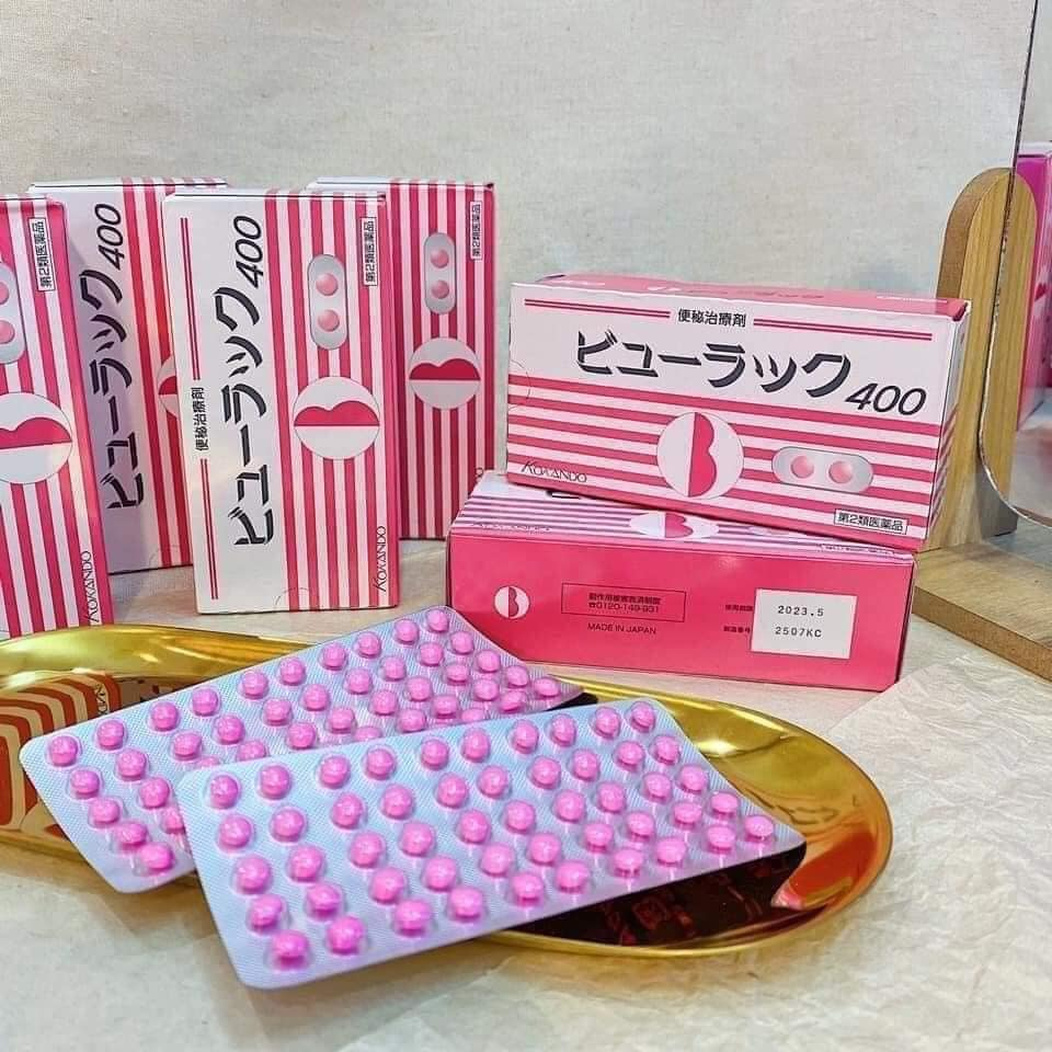 Viên uống nhuận tràng detox giảm táo bón Kokando Byurakku của Nhật hộp 400 viên