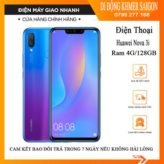 Điện Thoại Huawei Nova 3i ram 4g 128GB máy zin đẹp 99 chính hãng full chức năng