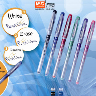 Bút bi tẩy xóa được AKPA8371 chính hãng M&G loại đẹp, mực đậm và nhanh khô, dễ dàng tẩy sạch và viết lại | có lõi thay