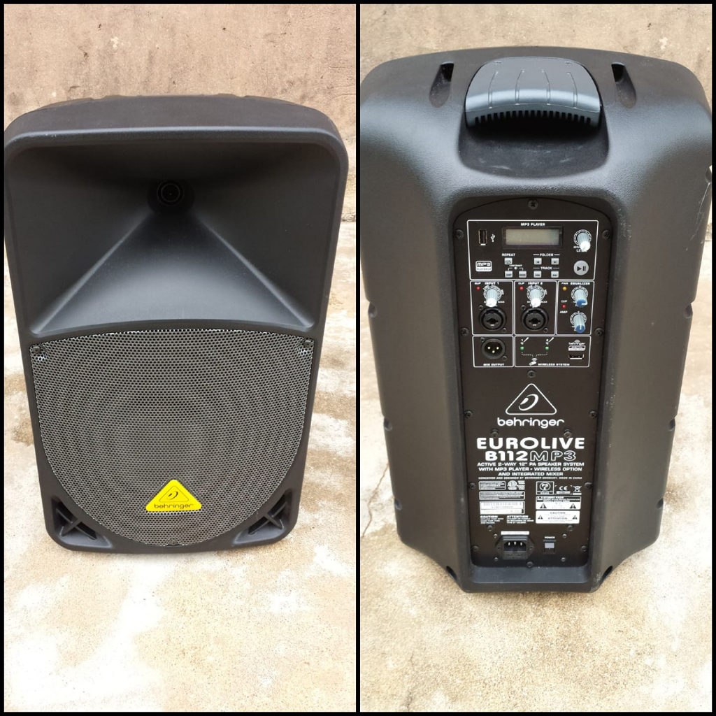 LOA ACTIVE BEHRINGER B112 MP3 BASS 30 - CÔNG SUẤT 1000W CLASS D - BLUETOOTH - GIÁ 1 LOA