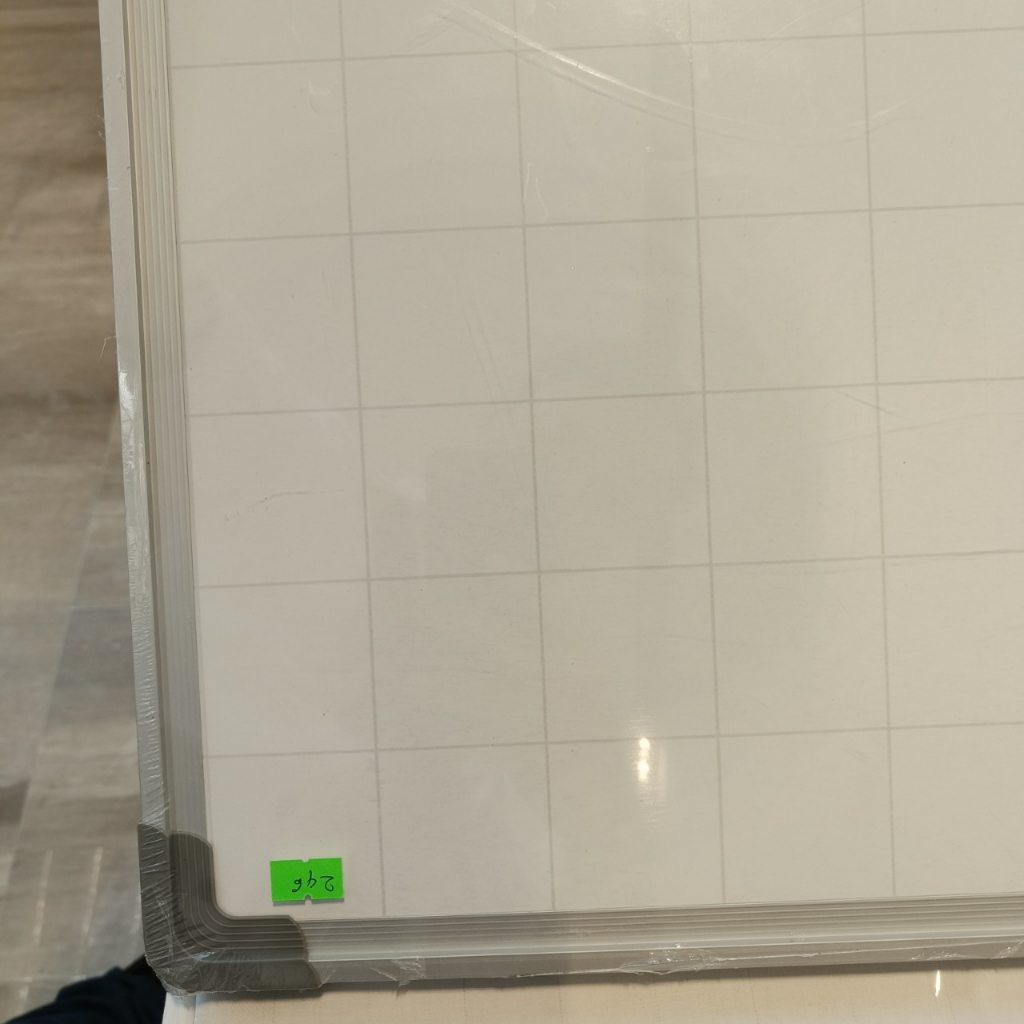 Bảng từ trắng viết bút lông chính hãng deli kích thước 40x60cm tặng bút, lau bảng