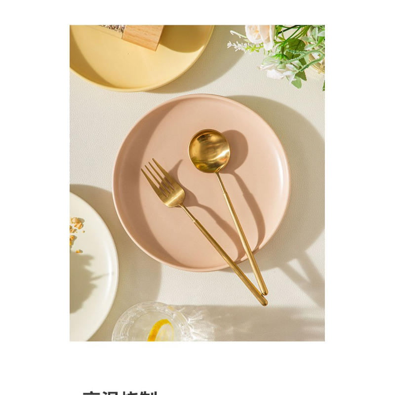 Đĩa sứ tròn trơn , đĩa sứ phẳng một màu phong cách Bắc Âu