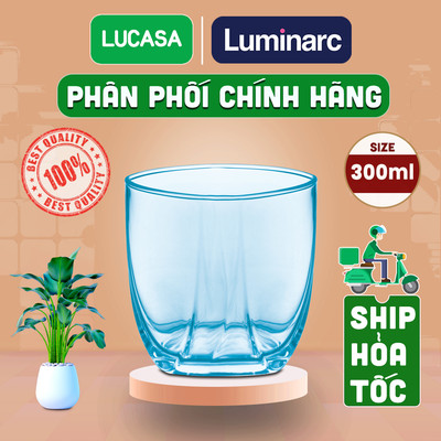 Ly Thủy Tinh Luminarc Eiffel Sky Blue 300ml - Loại Thấp L4586 | Phân Phối Chính Hãng