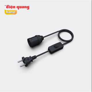 Chuôi đèn liền dây công tắc có phích cắm chân tròn Điện Quang ĐQ LH E27