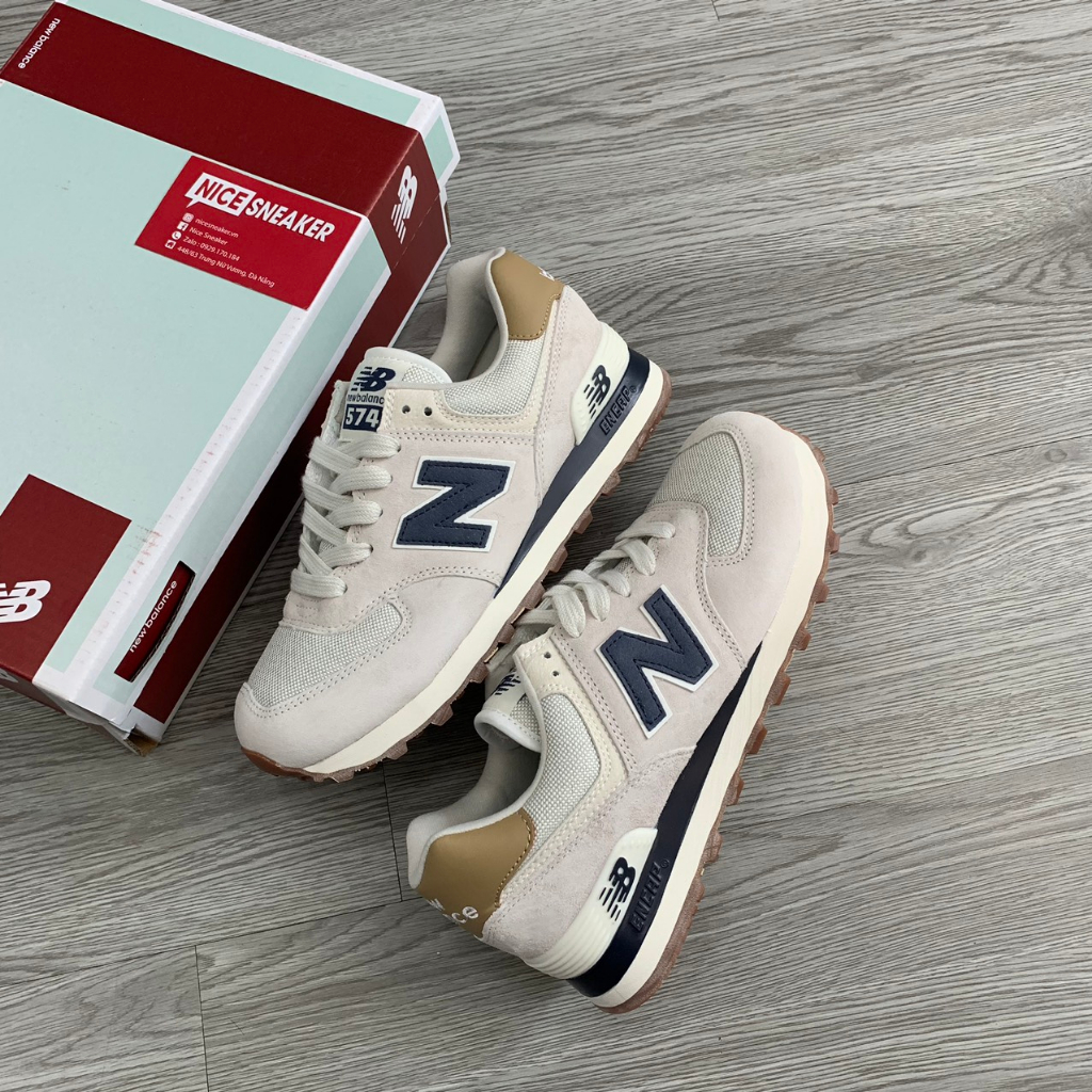 Giày New Balance574 Grey Navy, Giày Thể Thao NB 574 Xám Xanh Navy Full Box - NICE SNEAKER | Chất lượng siêu cấp.