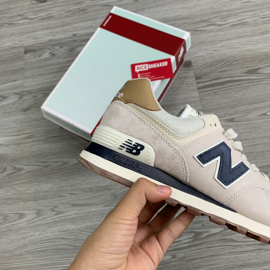 Giày New Balance574 Grey Navy, Giày Thể Thao NB 574 Xám Xanh Navy Full Box - NICE SNEAKER | Chất lượng siêu cấp.