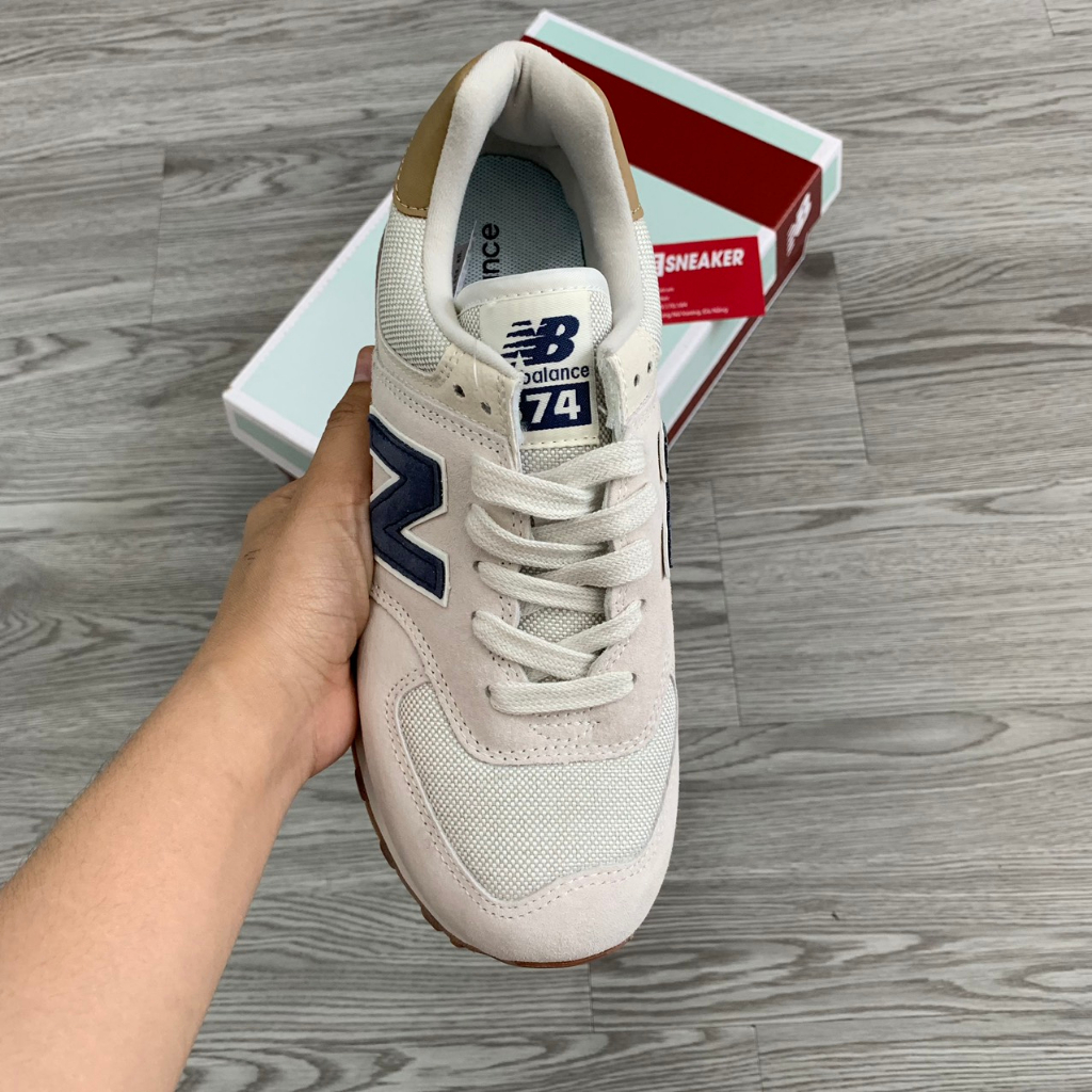 Giày New Balance574 Grey Navy, Giày Thể Thao NB 574 Xám Xanh Navy Full Box - NICE SNEAKER | Chất lượng siêu cấp.