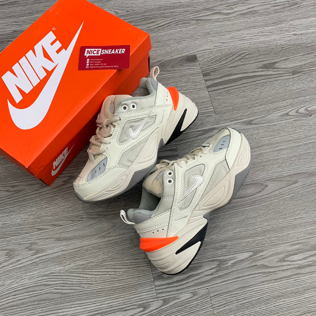 Giày M2K Tekno Trắng Cam full box - Phiên bản 1:1 chuẩn | Nice Sneaker