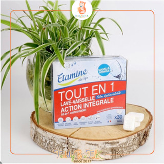 Viên rửa bát Etamine 3 in 1 trong 1 viên máy rửa bát: #Rửa_bát - #Rửa_máy - #Muối_rửa (30 VIÊN)