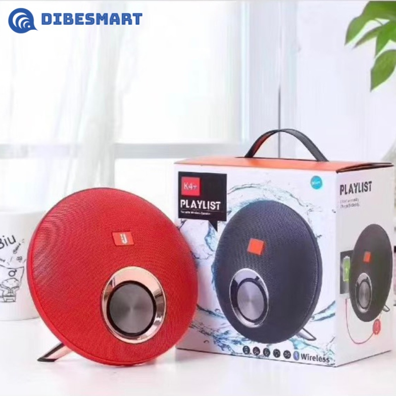 Loa nghe nhạc bluetooth K4+ dòng xách tay âm khá lớn kết nối không dây kiểu dáng tròn đẹp kèm jack 3.5 bảo hành 24 tháng