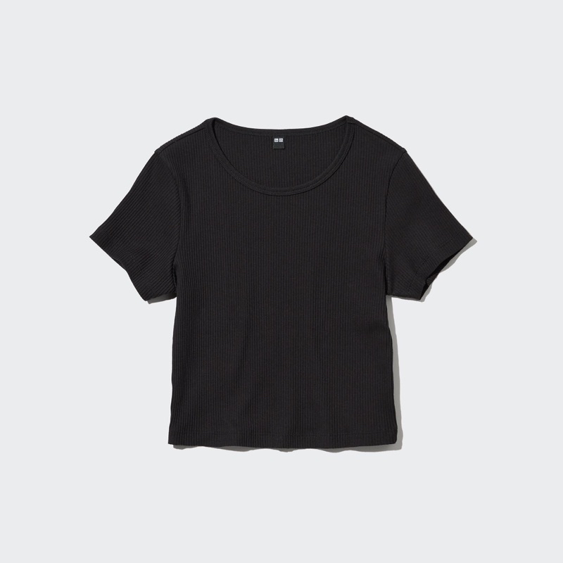 Áo thun gân croptop Uni Nhật