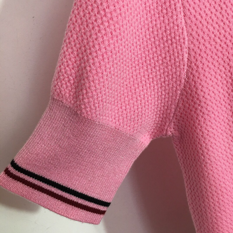 Áo len dệt kim ngắn tay CN Channel cao cấp có 2 màu