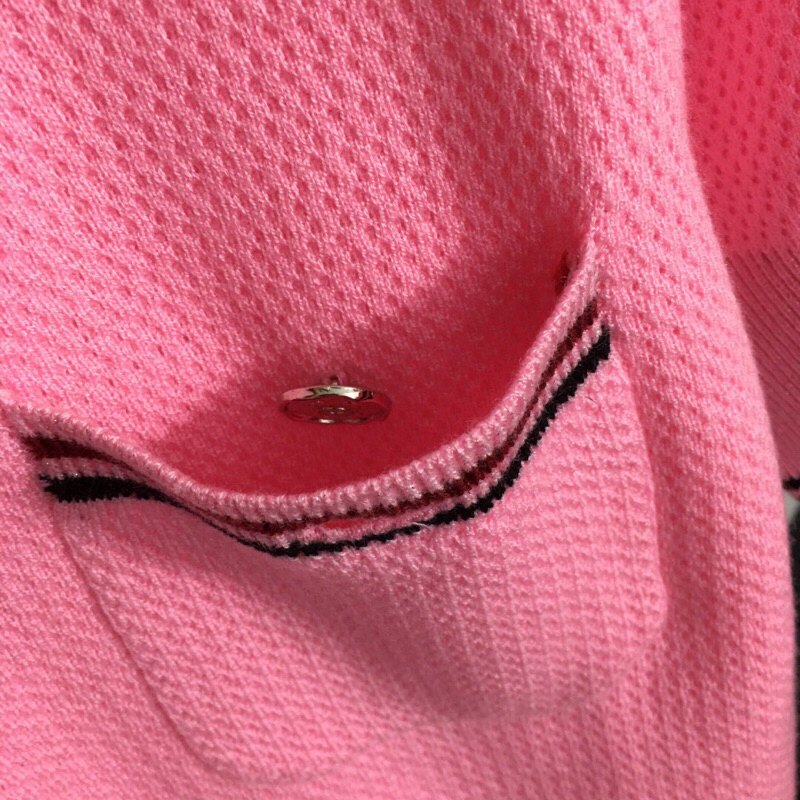 Áo len dệt kim ngắn tay CN Channel cao cấp có 2 màu