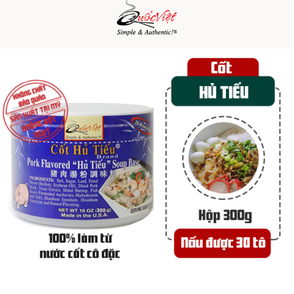 Cốt hủ tiếu Quốc Việt  - Hộp 300g