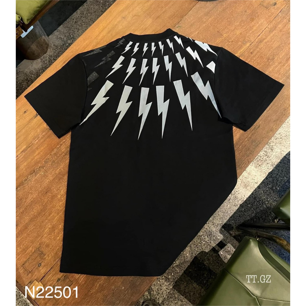 Áo Thun Nam Nữ Tịa Sét Full 2 Mặt Siêu Hot, Áo Phông Nam Cotton Hình In Sắc Nét