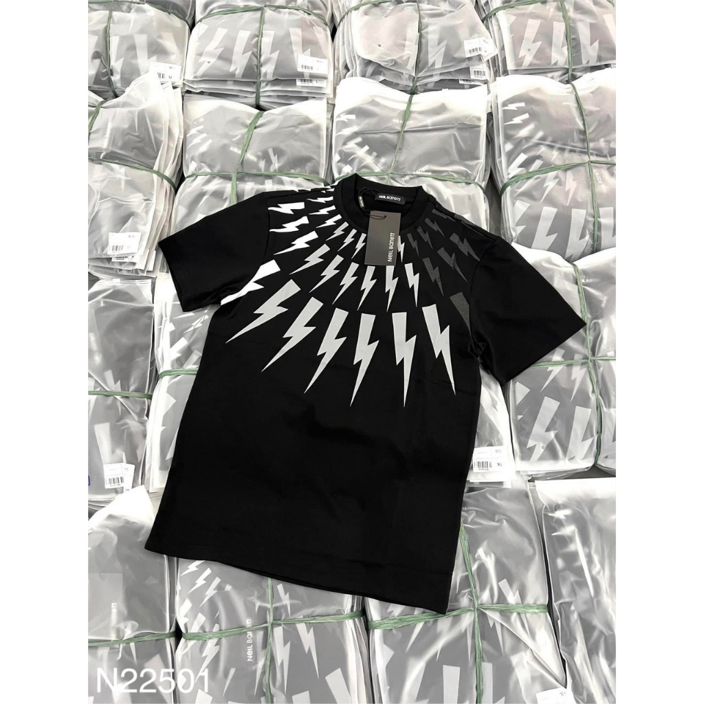 Áo Thun Nam Nữ Tịa Sét Full 2 Mặt Siêu Hot, Áo Phông Nam Cotton Hình In Sắc Nét