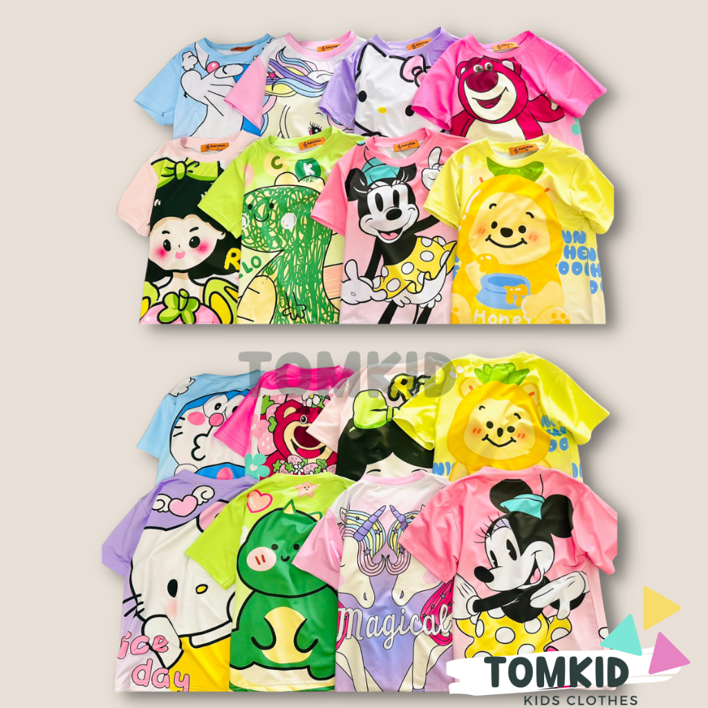 Đồ bộ cho bé gái set đồ bé gái chất thun lạnh chính phẩm loại 1 dày dặn không nhão vải 10-40kg Tomkids