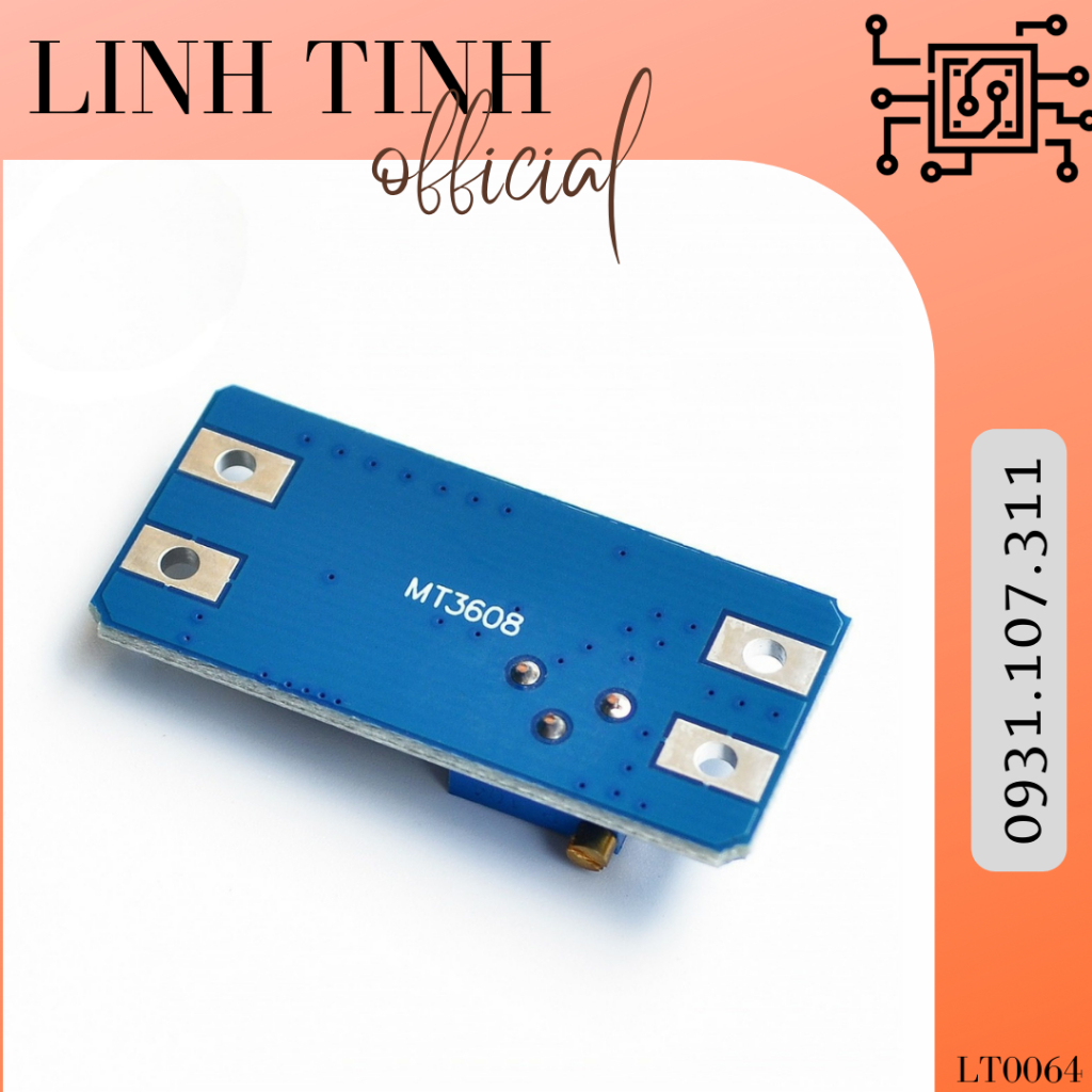 Mạch Nguồn Tăng Áp DC-DC MT3608 2A
