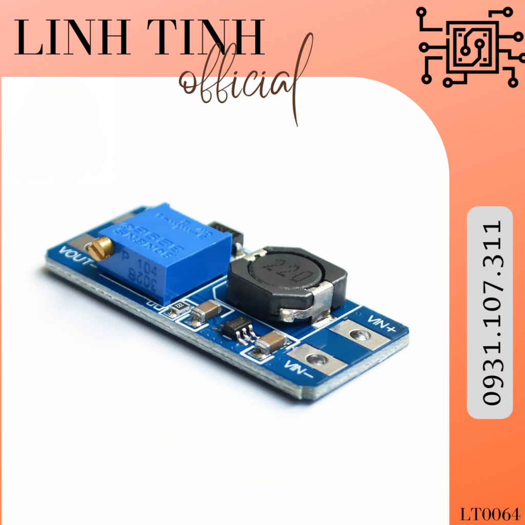 Mạch Nguồn Tăng Áp DC-DC MT3608 2A
