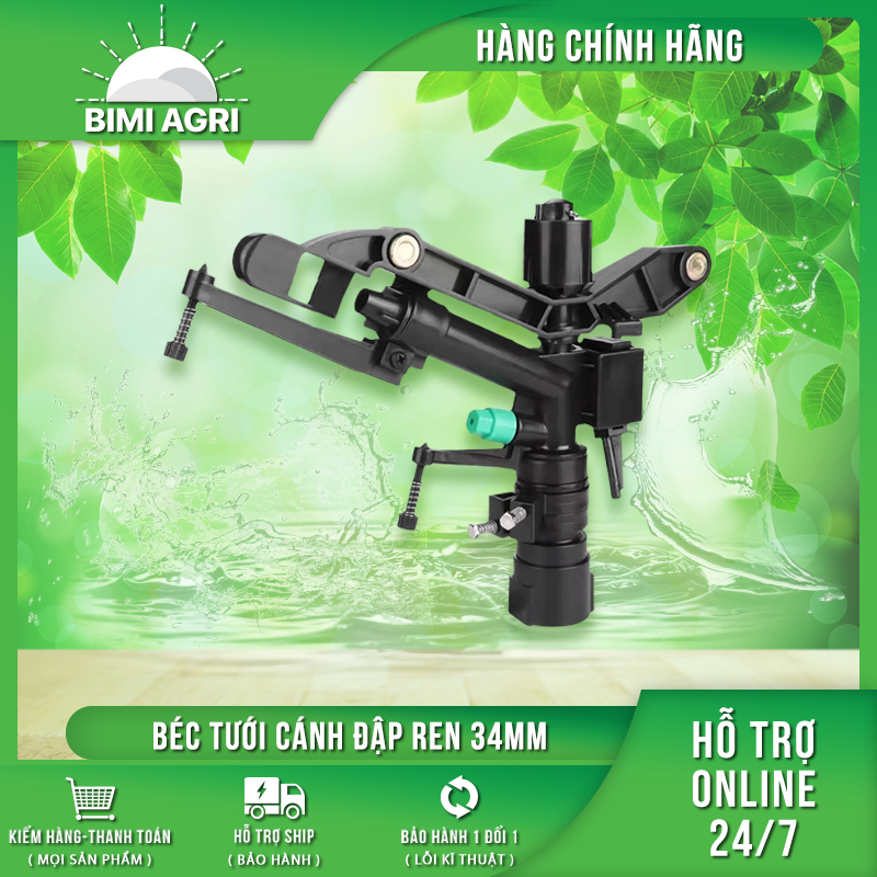 Béc cánh đập chân ren 34mm