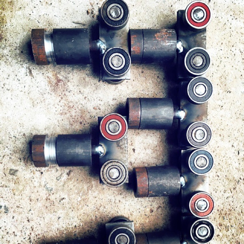 Bi treo 4 bánh bi treo 2 bánh xoay 360 độ dùng cho cửa  nặng hàng loại1