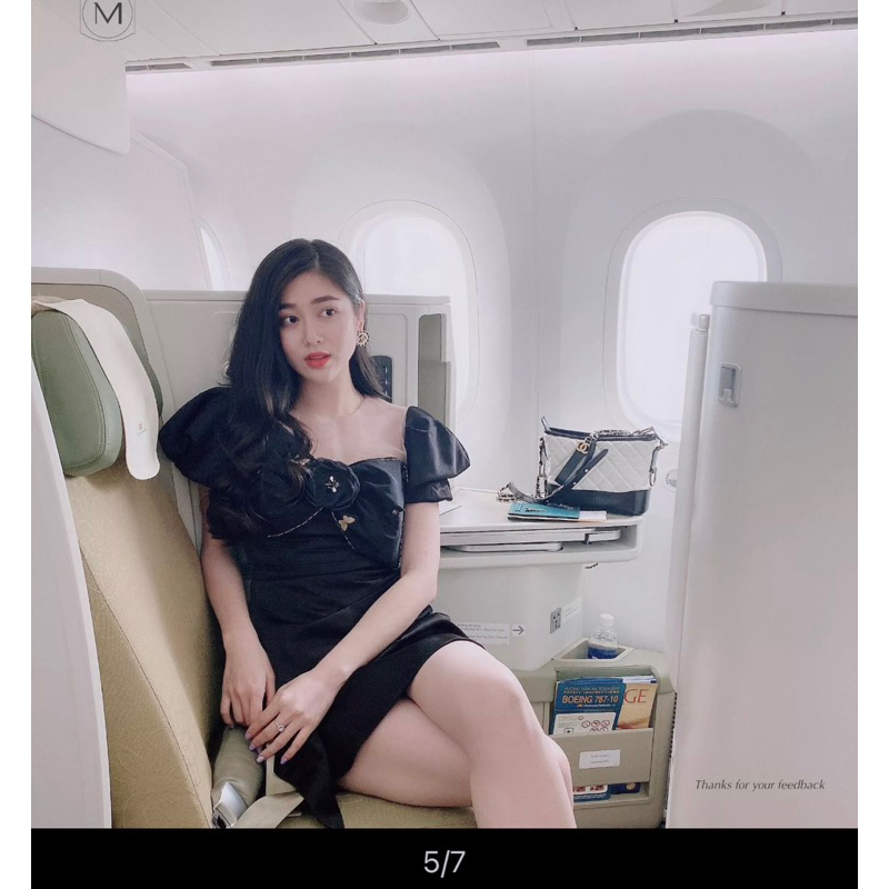 Đầm maven đen size S new tag