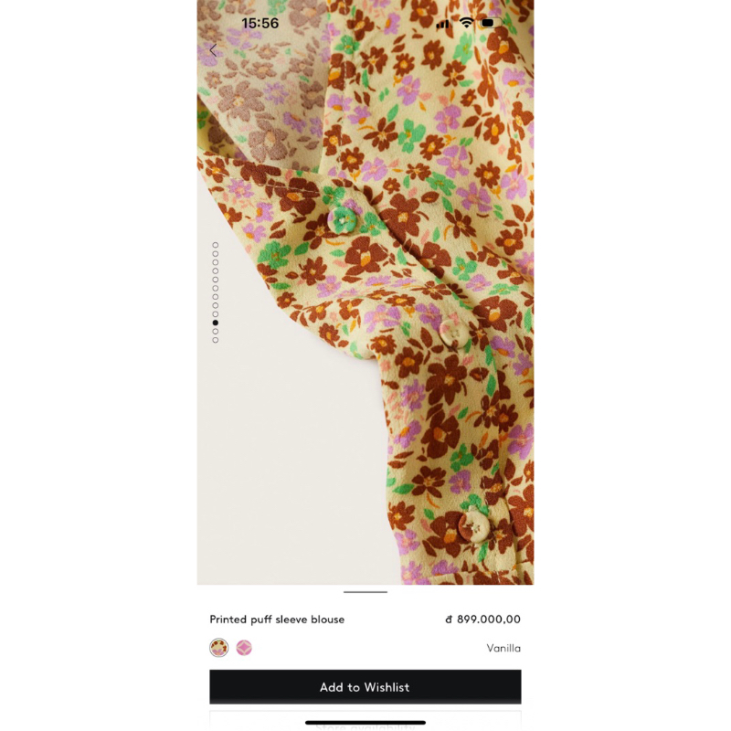 Áo sơmi hoa Mango Auth vợt sale