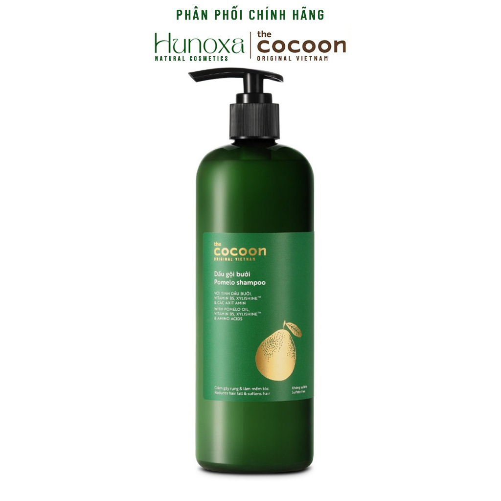 Bigsize - Dầu gội bưởi Cocoon giúp giảm gãy rụng và làm mềm tóc 500ml - HUNOXA