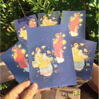 Postcard Bộ Việt Phục - Công Chúa Mặt Trăng