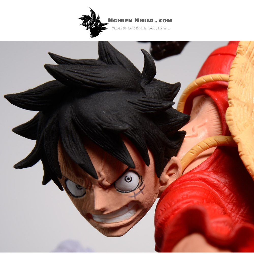 Mô hình One Piece Luffy mũ rơm sử dụng haki vũ trang cao 20cm , figure mô hình one piece , Nghiện Nhựa
