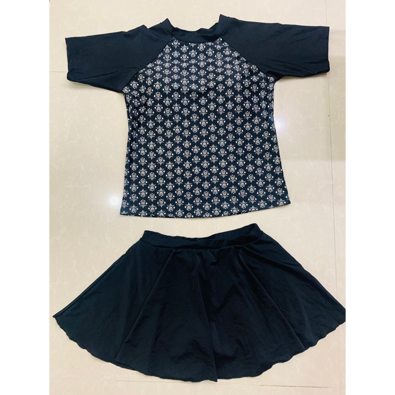 Bộ áo tắm size xxl phom suông giấu bụng 75-85 kg