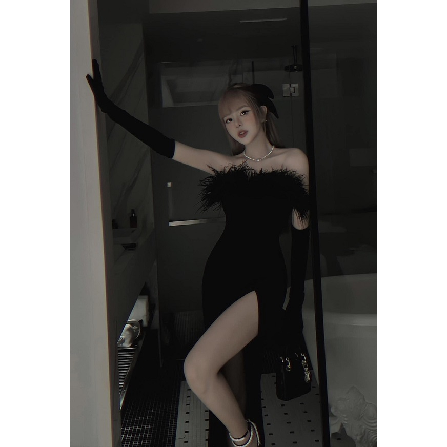 Đầm ống lông vũ Mai Phuong Bui - S/M