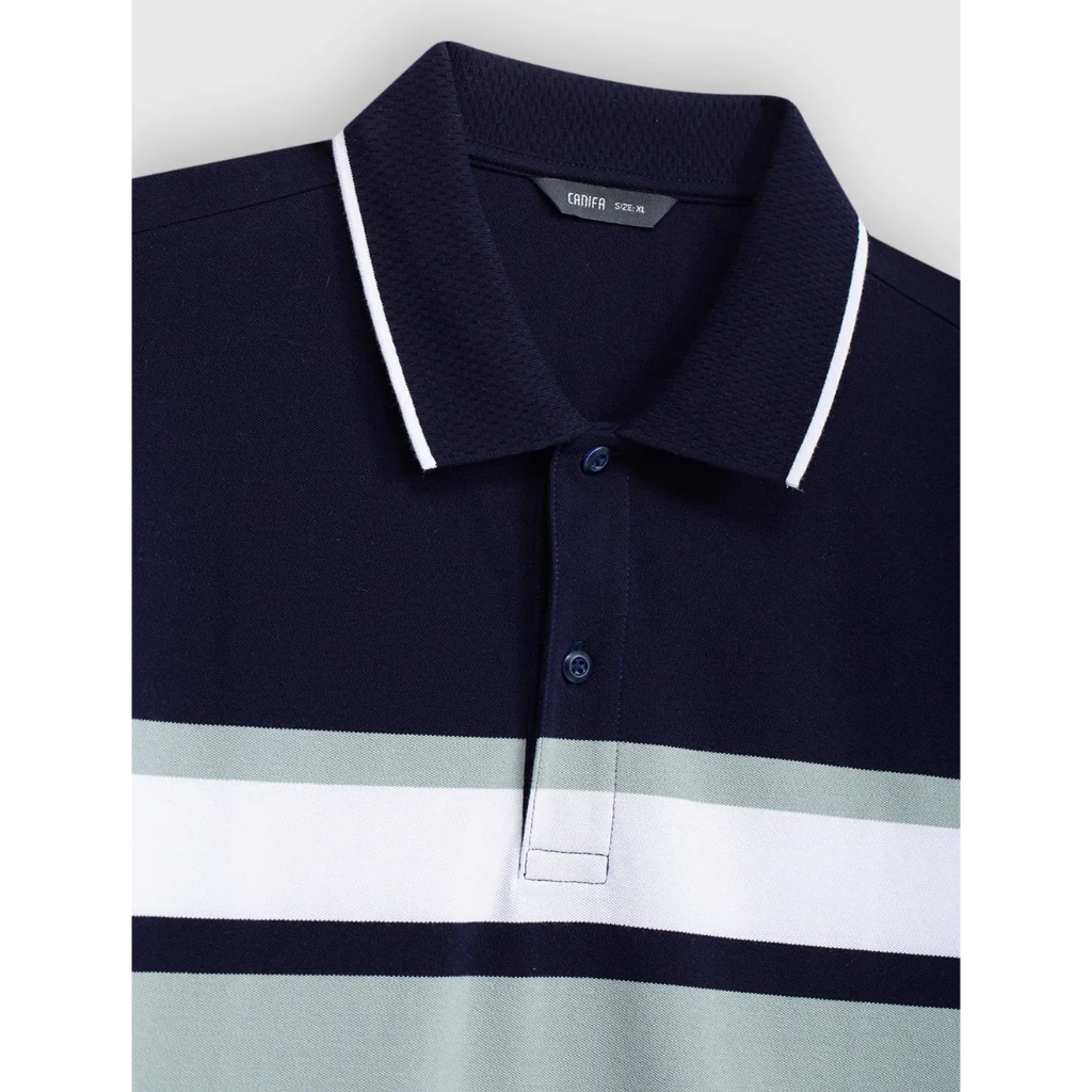 Áo polo nam kẻ Canifa