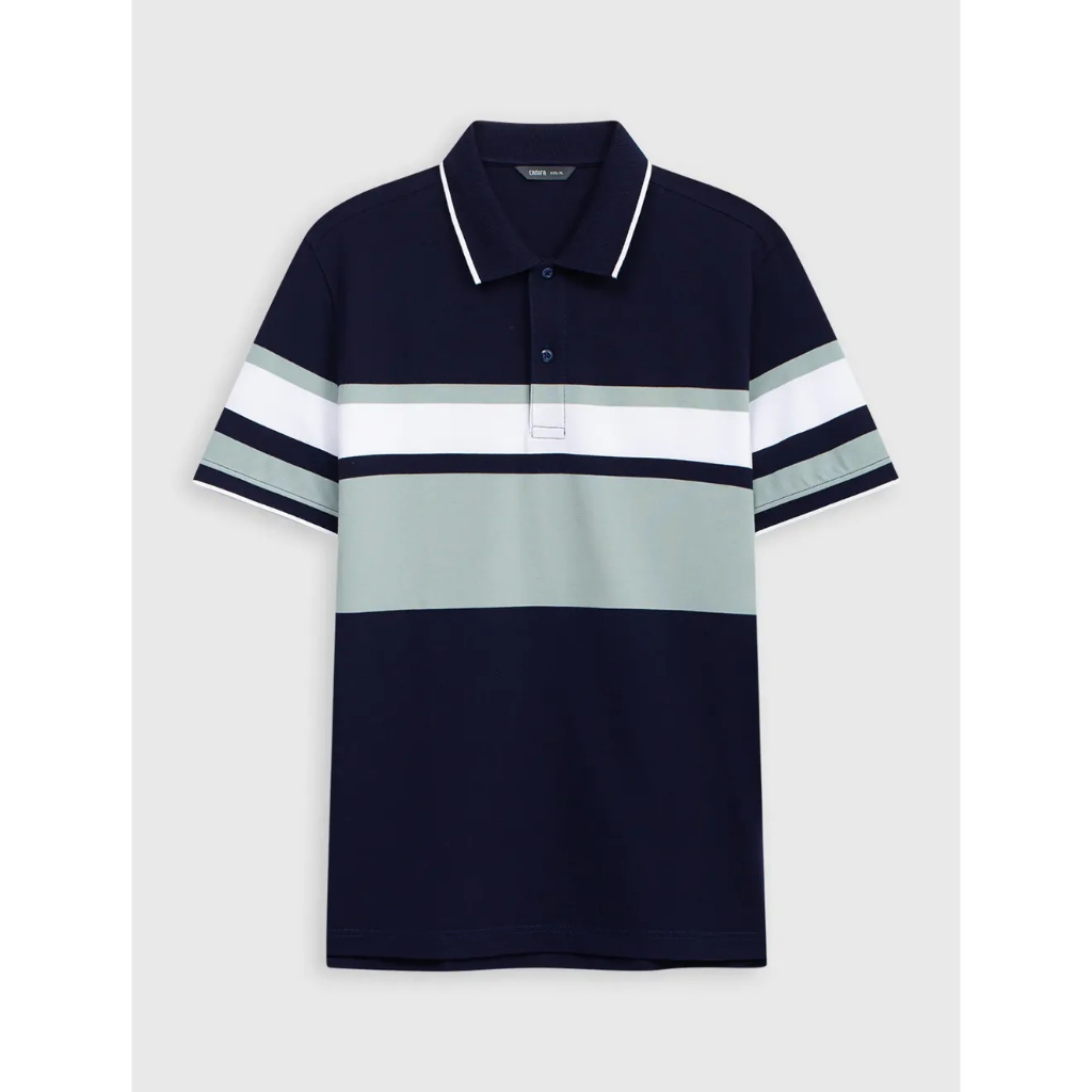 Áo polo nam kẻ Canifa