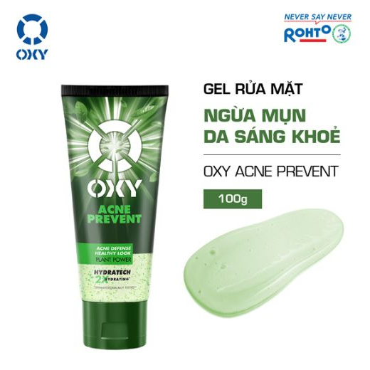 Kem rửa mặt Oxy 100g công thức cấp ẩm mới, giảm nhờn, tút sáng da