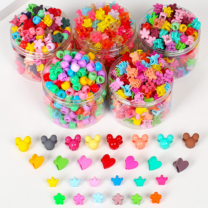 Happy-store ❤️ Kẹp tóc nhỏ dễ thương cho trẻ em, kẹp tóc nhỏ công chúa dễ thương cho trẻ em（4 phong cách độc đáo）