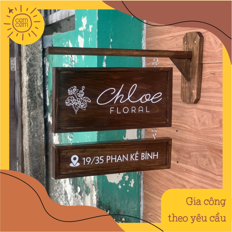 Combo bảng vẫy - Bảng gỗ vintage KT 50x25cm