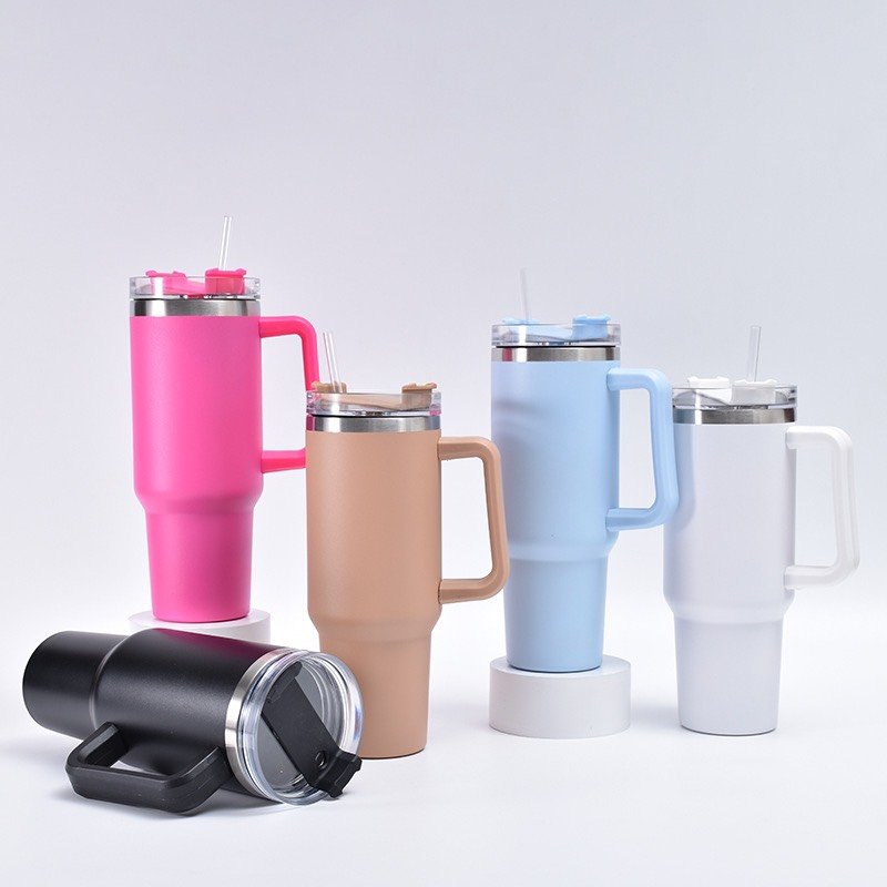 Cốc giữ nhiệt PITI dung tích 1200ML ly giữ nhiệt inox 304 cao cấp có tặng kèm ống hút và tay cầm