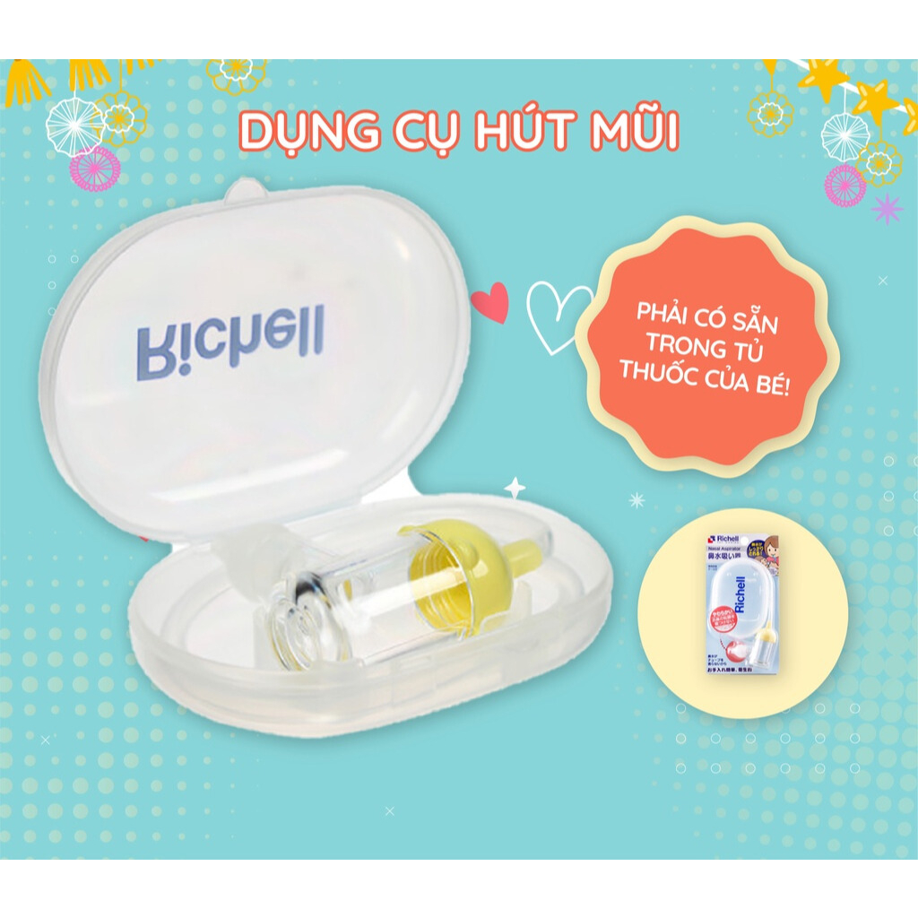 Dụng cụ hút mũi cho bé Richell Nhật Bản | Baby