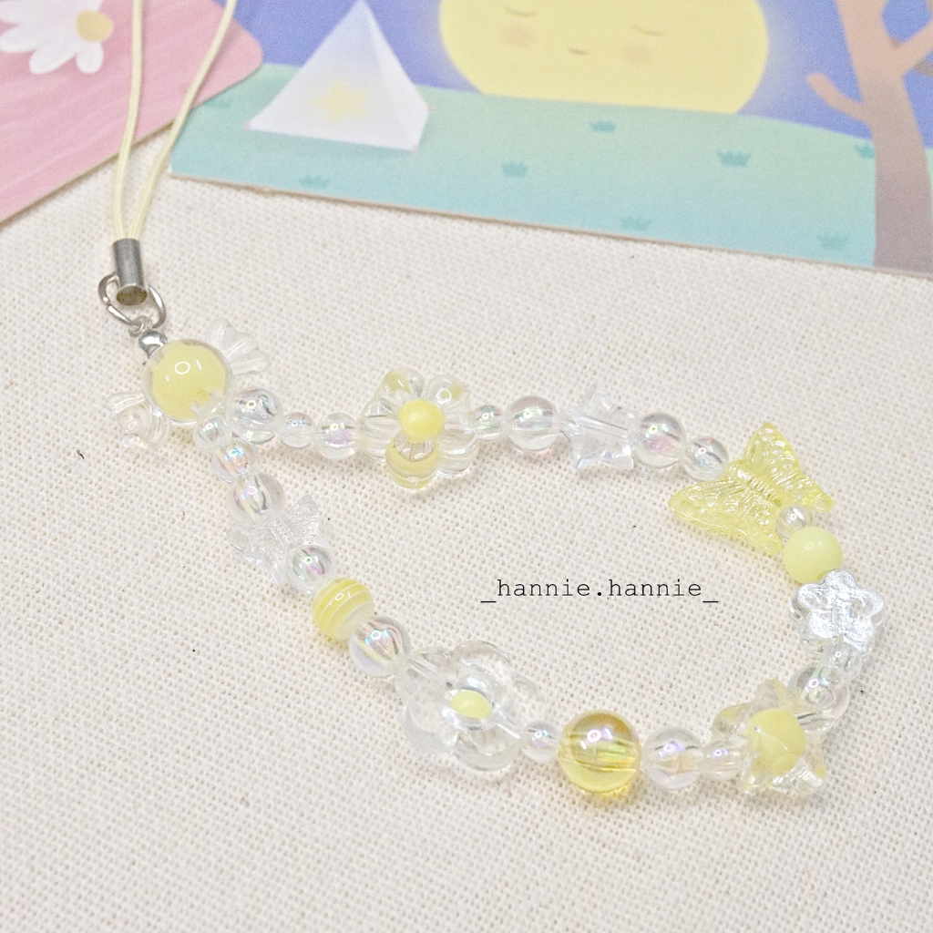 Clara - (Tím/Hồng/Vàng/Cam/Xanh biển) Móc khóa hologram charm - Phụ kiện dây treo balo chìa khóa điện thoại handmade