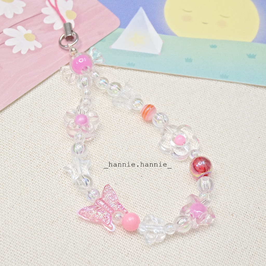 Clara - (Tím/Hồng/Vàng/Cam/Xanh biển) Móc khóa hologram charm - Phụ kiện dây treo balo chìa khóa điện thoại handmade