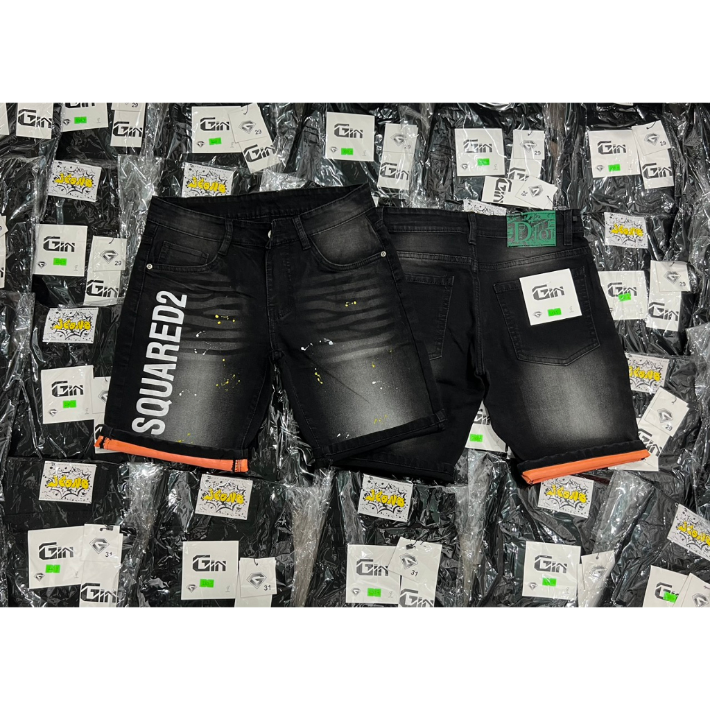 Quần short jean,quần đùi,màu đen chất vải bò co giãn 4 chieefu mẫu mới