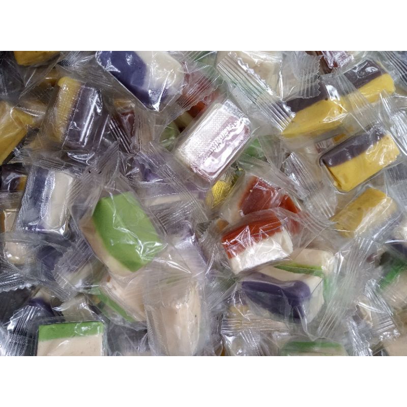 500g kẹo dừa sáp ngũ vị không đường