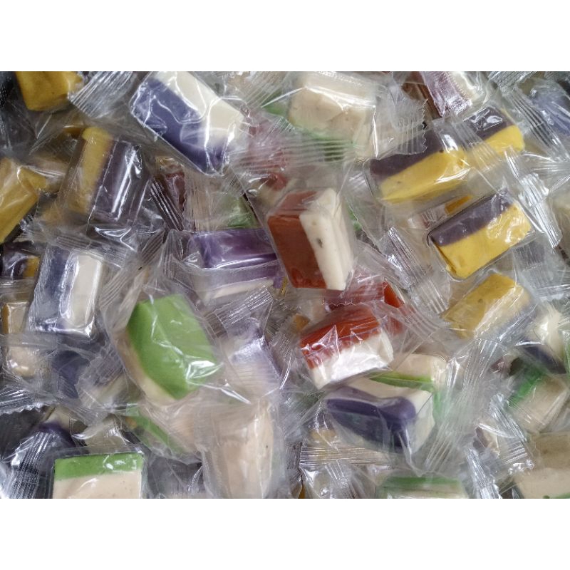 500g kẹo dừa sáp ngũ vị không đường