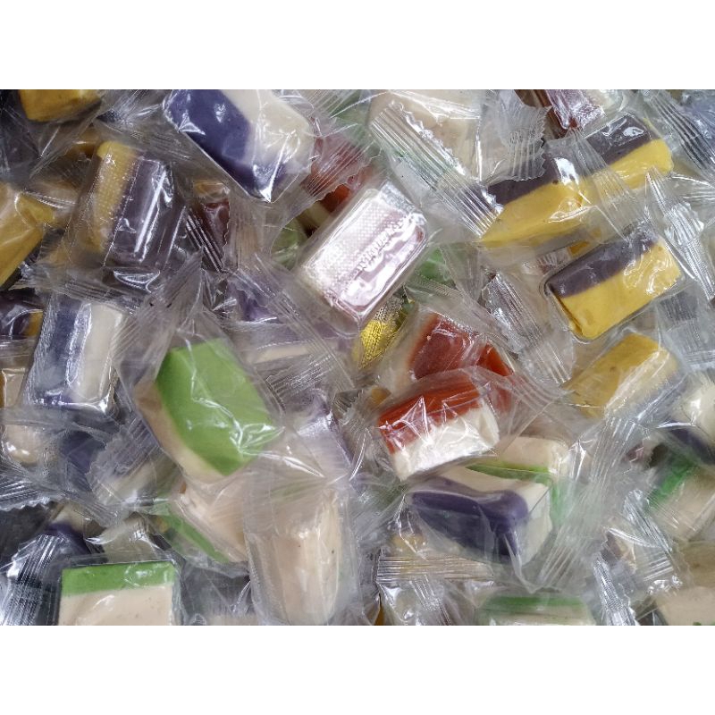 500g kẹo dừa sáp ngũ vị không đường